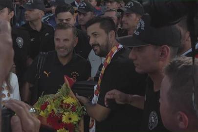 Galatasaray kafilesine Erzurum'da coşkulu karşılama