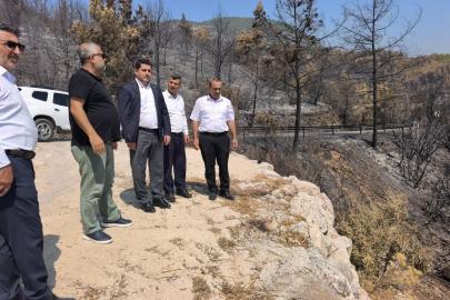 HÜDA PAR Antalya İl Başkanlığı’ndan yangın bölgesine ziyaret