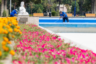 izmir enternasyonal fuarı öncesi kültürparkta hazırlıklar hız kazandı