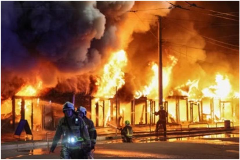 Kiev'de balistik füze alarmı! Peş peşe patlamalar yaşandı