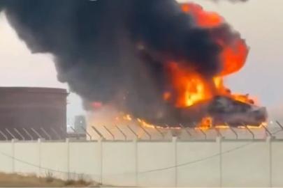 Libya'da petrol rafinerisinde yangın