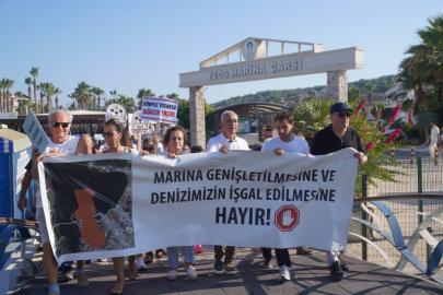 Sığacık’tan güçlü mesaj: “Deniz bizim, Sığacık hepimizin”