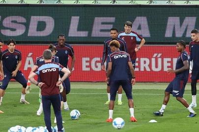 Trabzonspor, Ferencvaros maçı hazırlıklarını tamamladı