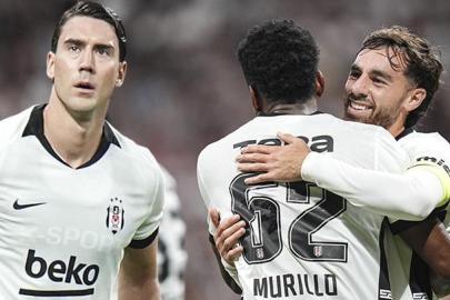 Vlahovic'li Beşiktaş çok farklı! Dev avantaj... Beşiktaş - Kauno Zalgiris maç sonucu 3-0
