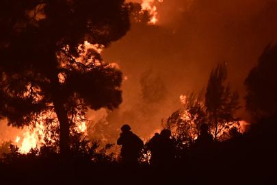 Yunanistan'da 73 noktada orman yangınları ile mücadele sürüyor
