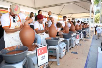 Çömlek Festivali'nde dünyaca ünlü eller yarıştı