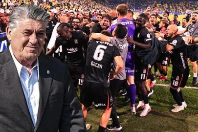 DEV PRİM! Beşiktaş Başkanı Serdal Adalı derbi zaferi sonrası soyunma odasına indi