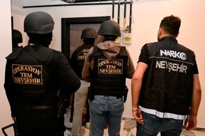 Nevşehir’deki narkotik soruşturmasında 33 şüpheli gözaltına alındı