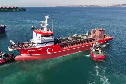 Türkiye'nin ilk yerli ve milli tarama gemisi suya indi