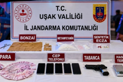 Uşak'ta uyuşturucu operasyonu: 4 şüpheli tutuklandı