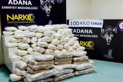 Adana’da uyuşturucu operasyonu: 100 kilogram esrar ele geçirildi