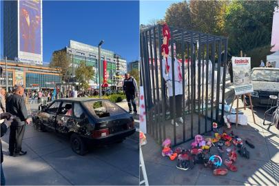 Ankara Kızılay’da Gazze’deki zulmü anlatan sergi açıldı