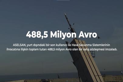 ASELSAN’dan 488,5 milyon euroluk ihracat anlaşması