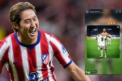 Atletico Madrid'in yıldızı Kang-in Lee'den Hyeon-gyu Oh paylaşımı