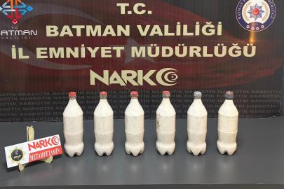 Batman'da aracın benzin deposunda 5 kilo metamfetamin ele geçirildi