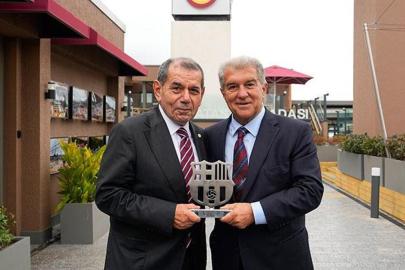 Dursun Özbek, Joan Laporta'yı Galatasaray Adası'nda ağırladı