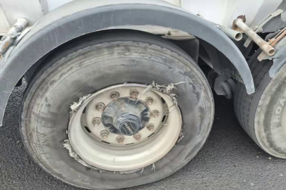 Gaziantep TAG Otoyolu'nda 25 araca lastik cezası