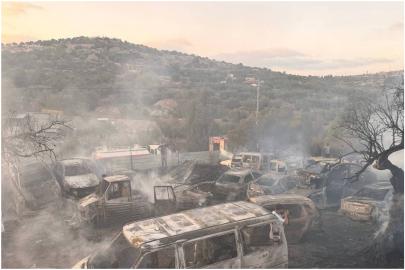 İşgalci siyonistler Ramallah’ta araç deposu ve zeytin ağaçlarını yaktı