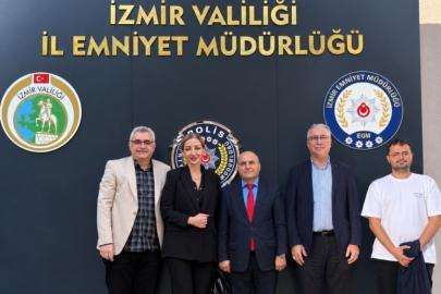 İzmir Ege Medya Platformu'ndan İzmir'in Yeni Emniyet Müdürü Ahmet Arıbaş'a Ziyaret