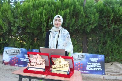 Mardinli İmam hatip mezunu kız öğrenciden TEKNOFEST 2026'da Türkiye birinciliği