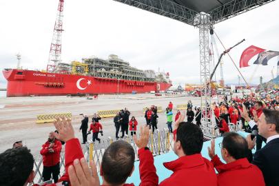 Osman Gazi, Sakarya Gaz Sahası’na uğurlandı