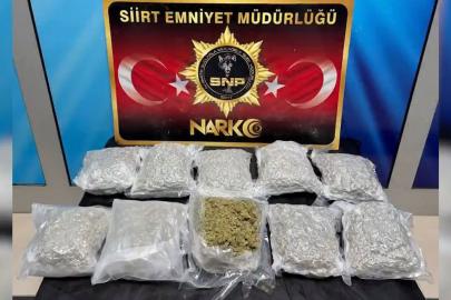 Siirt'te arama yapılan araçtan kilolarca uyuşturucu maddesi çıktı