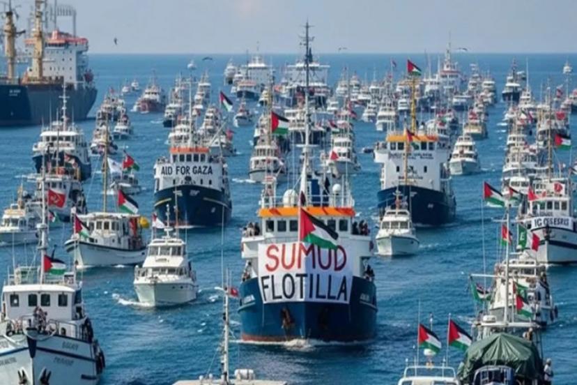 50'ye Yakın Ülkeden Bine Yakın Aktivistin Katıldığı Sumud Filosu  Gazze İçin Yola Çıktı