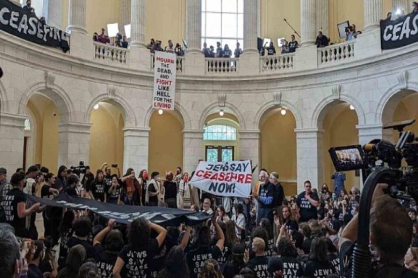 ABD'de İkinci Şok Kongre Baskını! Bu Kez Yahudiler Bastı