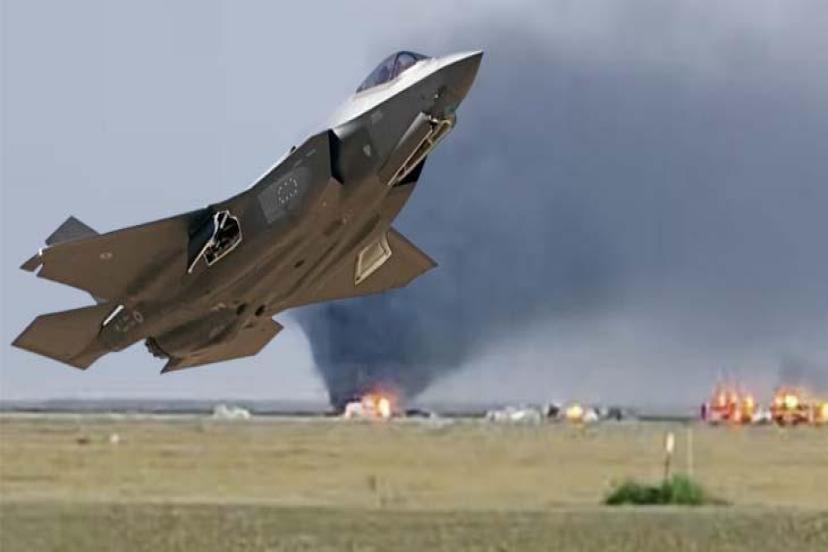 ABD'nin California eyaletinde donanmaya ait F-35 savaş uçağı düştü!