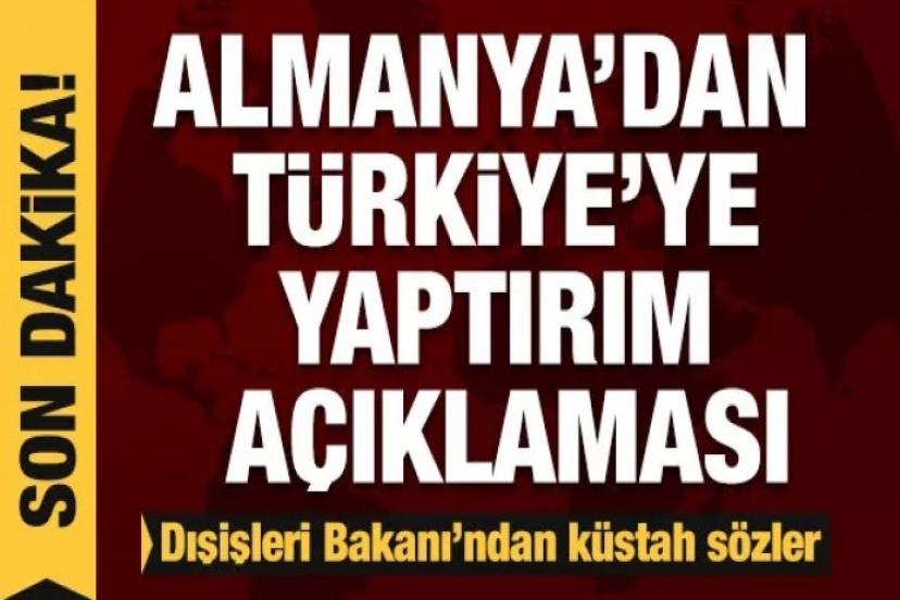 Almanya'dan Türkiye'ye yaptırım açıklaması