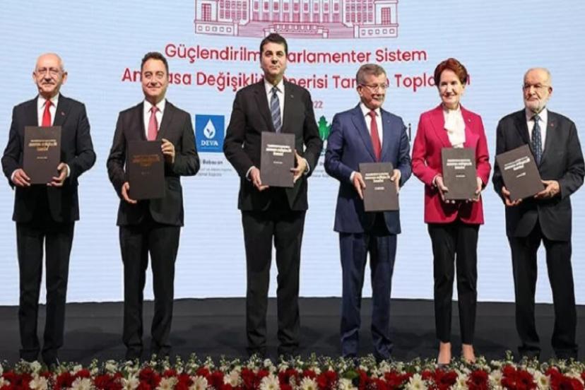 Altılı Masa Anayasa Değişikliği İçin 84 Madde Üzerinde Anlaştı