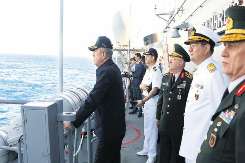 Bakan Akar 'Doğu Akdeniz ve Kıbrıs'ta Menfaatlerimize saygı gösterilmeli'