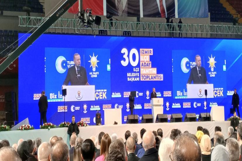 Başkan Erdoğan İzmir de konuştu adayları açıkladı