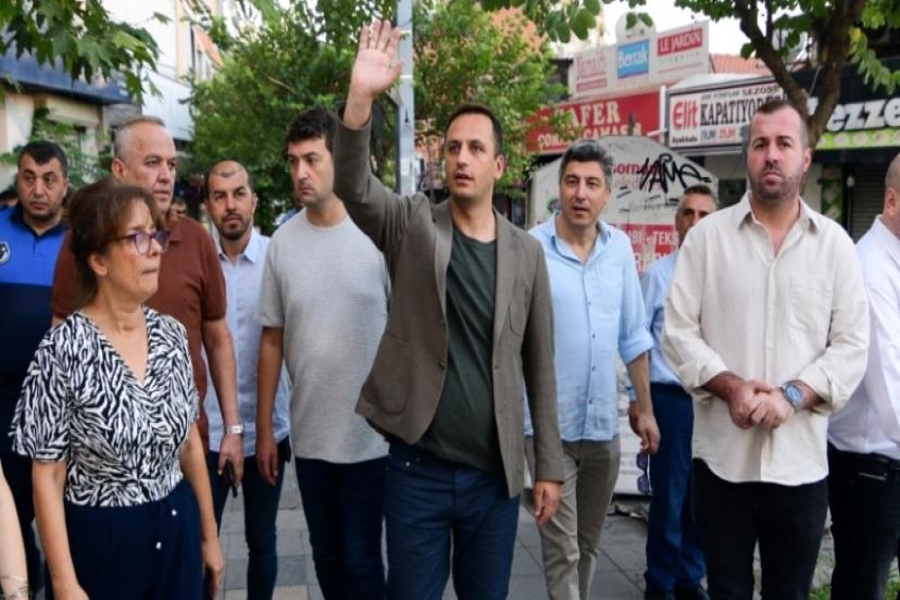 Başkan Eşki güneşi Erzene Mahallesi'nde karşıladı