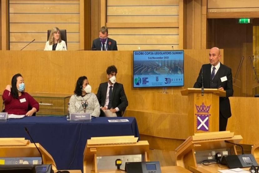 Başkan Soyer İskoçya Parlamentosu’nda konuştu: İklim kriziyle mücadelede çok katmanlı işbirliğine ihtiyaç var