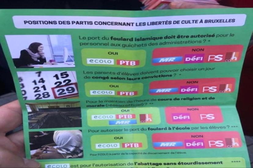 Belçika'da Müslümanlara Hak İsteyen Broşüre Yasak Getirildi