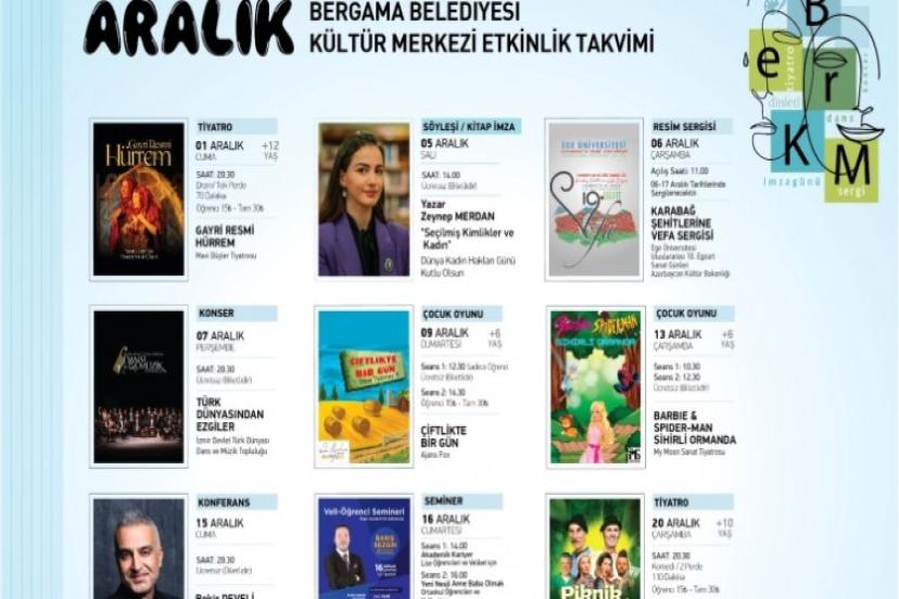 Bergama, Aralık Ayında Kültür ve Sanat Etkinliklerini Doya Doya Yaşayacak