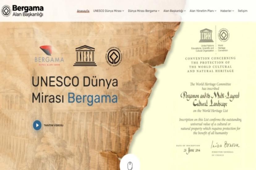 Bergama Belediyesi UNESCO Alan Başkanlığı İnternet Sitesi Kuruldu