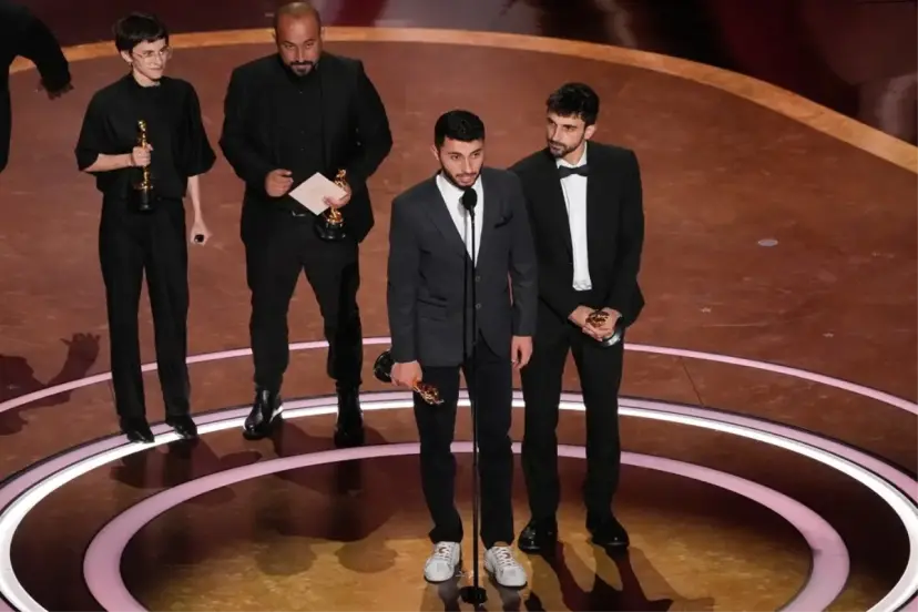 Biri Filistinli diğeri İsrailli iki yönetmenin çektiği "No Other Land" Oscar kazandı