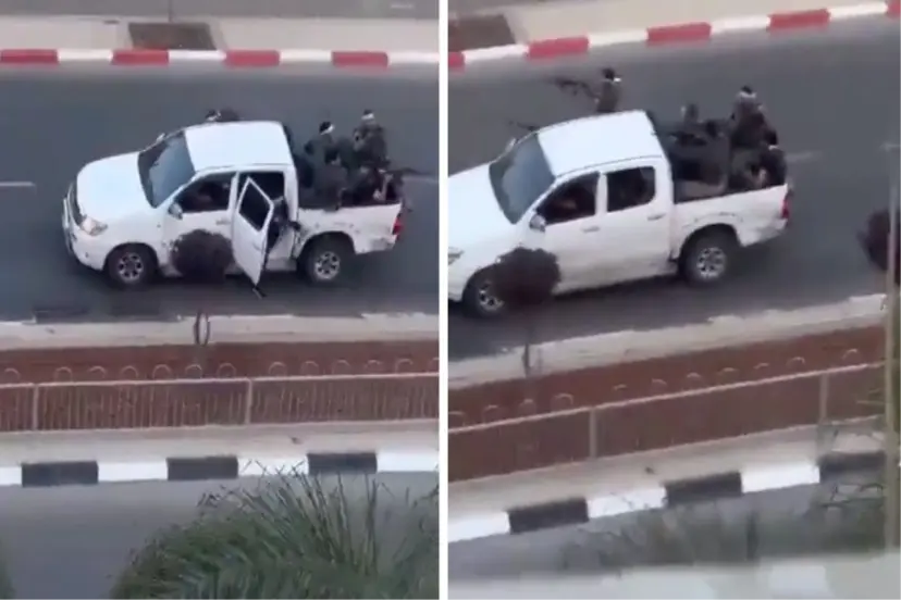 Bölgeden ilk görünler gelmeye başladı! Hamas militanları İsrail sokaklarında