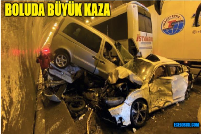 Bolu Dağı Tüneli'nde Kaza 18 Araç Birbirine Girdi! Çok Sayıda Yaralı Var