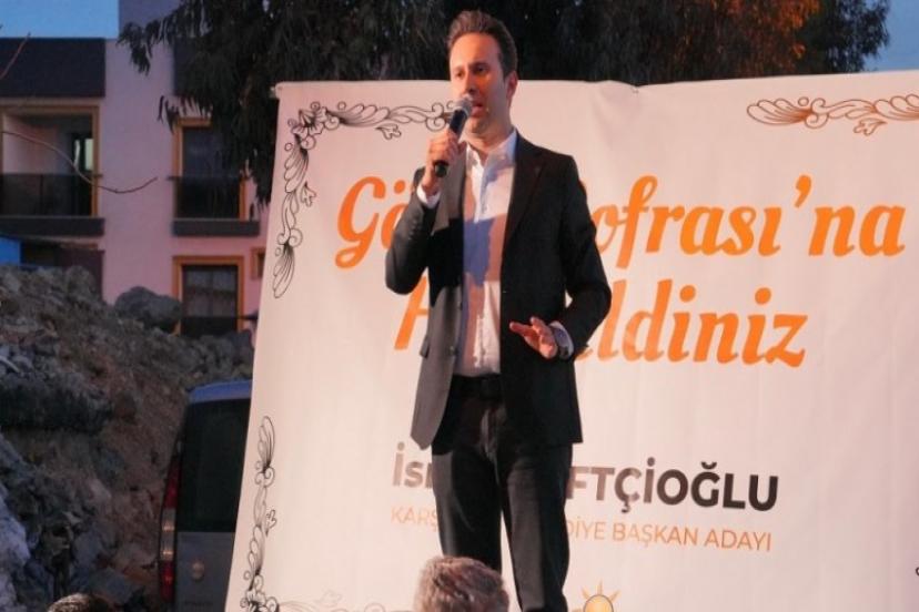 Çiftçioğlu; Karşıyakalılarla ilk iftarı yaptı, sosyal projelerini açıkladı