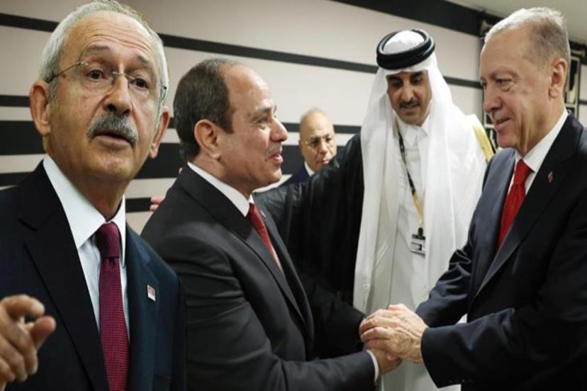 Cumhurbaşkanı Erdoğan'ın Sisi ile tokalaştığı fotoğraf Kılıçdaroğlu'nu küplere bindirdi: Bu resmen tükürdüğünü yalamaktır