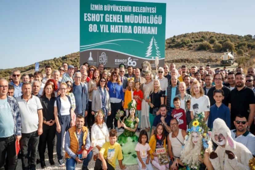 Cumhuriyetin 100'üncü yılında İzmir'e ESHOT Ormanı