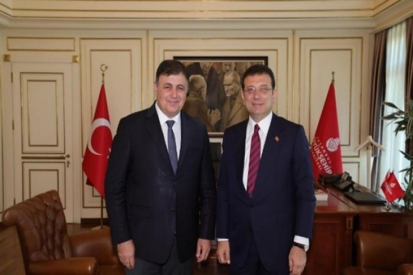 Değişime Destek Veren Karşıkaya Belediye Başkanı Cemil Tugay Ekrem İmamoğlu'nu Ziyaret Etti