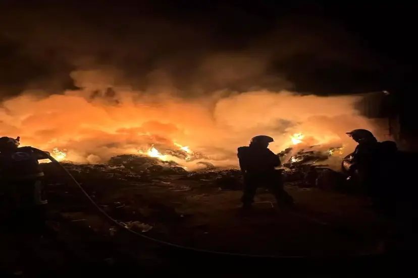 Denizli'deki Tekstil Fabrikasında Yangın