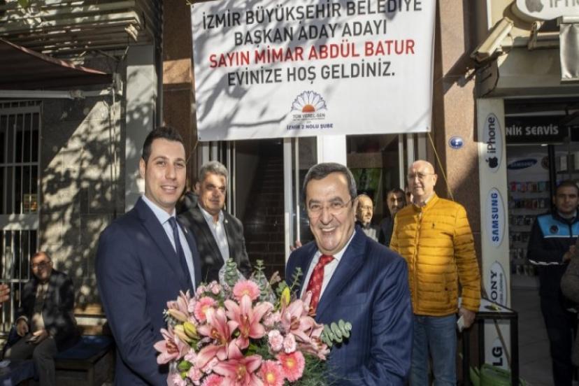 Emek cephesinden Başkan Batur’a tam destek