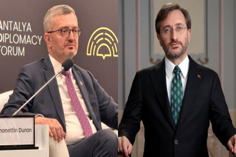Fahrettin Altun görevden alındı, yeni İletişim Başkanı Burhanettin Duran!