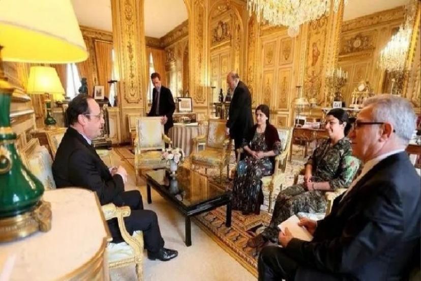 Fransa Senatosu'nda terör örgütü PKK/YPG'nin sözde komutanlarına 'Onur nişan' verdiler