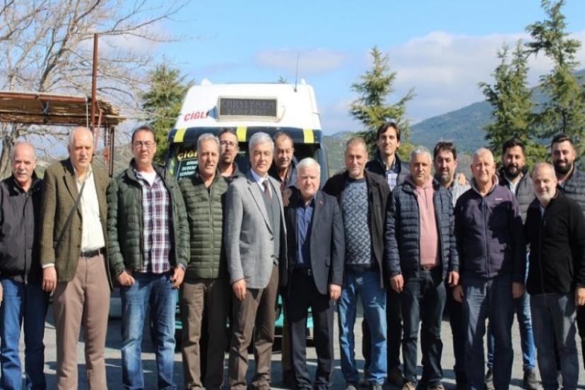Gökçekaya Çiğlili minibüsçülerin dertlerini dinledi